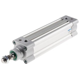 Festo Pneumatic Piston Rod Cylinder Double Acting 50mm Bore 150mm Stroke Aluminium Body DSBC-50-150-PPVA-N3