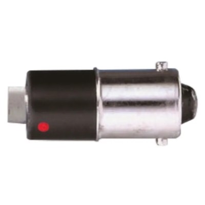 Marl White Indicator Lamp Single Chip 12V DC BA9 Base 4.9 mm Diameter 215-993-21-38