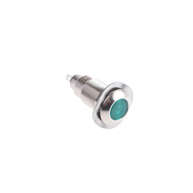 Marl Panel Mount LED Indicator Green, 12.7 mm Mount Hole, Solder Tab Termination, IP67, 12-28V DC 531-532-63
