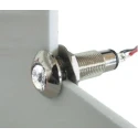 Marl Panel Mount LED Indicator White, 8.1 mm Mount Hole, Solder Tab Termination, IP67, 12-28V dc, 16mA Forward 537-997-63