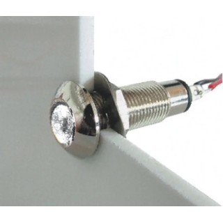 Marl Panel Mount LED Indicator White, 8.1 mm Mount Hole, Solder Tab Termination, IP67, 12-28V dc, 16mA Forward 537-997-63