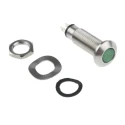 Marl Panel Mount LED Indicator Green Lens, 8.1 mm Mount Hole, Solder Tab Termination, IP67 Rated, 12-28V DC 534-532-63