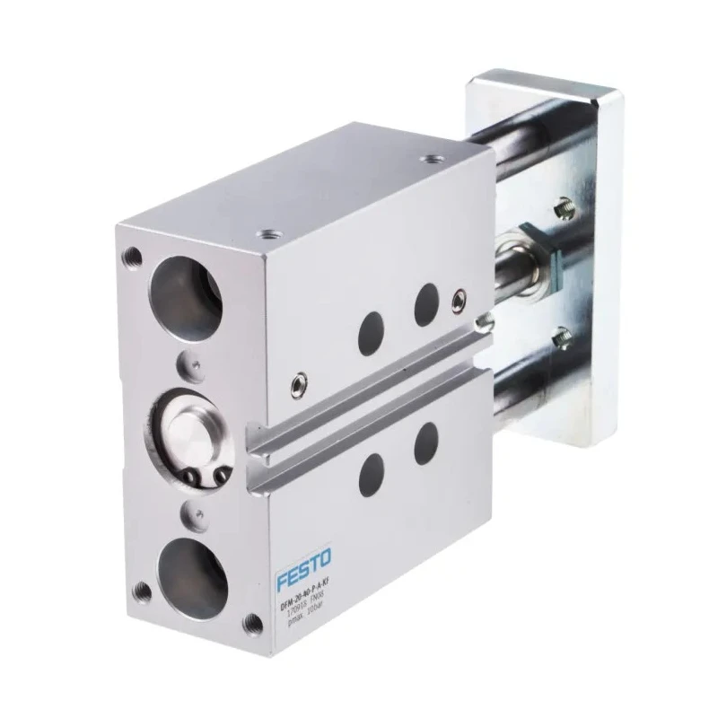 Festo Pneumatic Guided Cylinder 20mm Bore, DFM Series, Double Acting, 40mm Stroke, Through Hole Mount DFM-20-40-P-A-KF