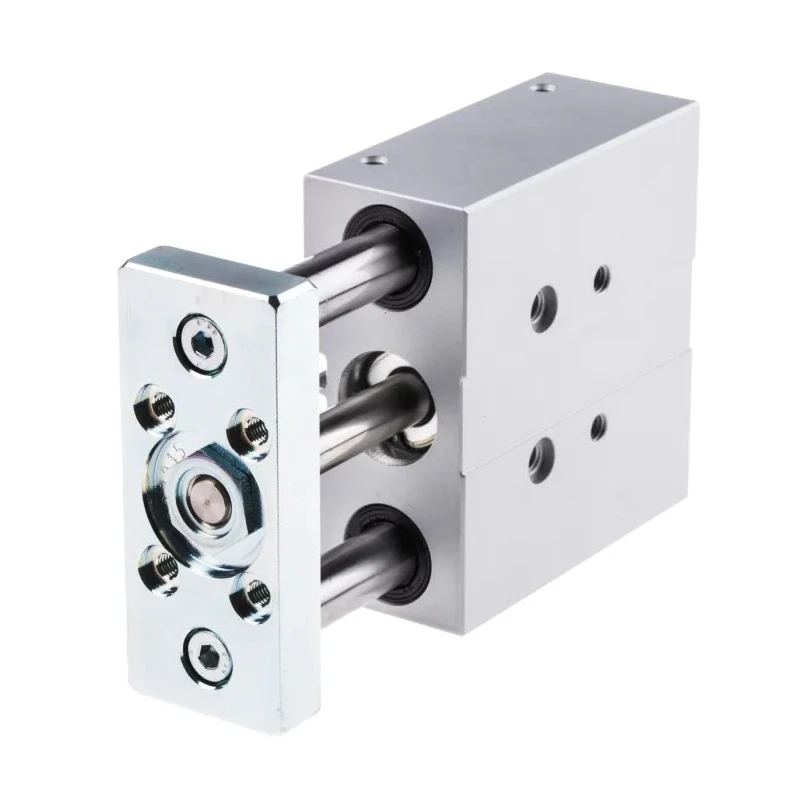 Festo Pneumatic Guided Cylinder 20mm Bore, DFM Series, Double Acting, 40mm Stroke, Through Hole Mount DFM-20-40-P-A-KF