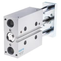 Festo Pneumatic Guided Cylinder 20mm Bore Double Acting Through Hole Mount 10 bar Anodised Aluminium DFM-20-50-P-A-KF