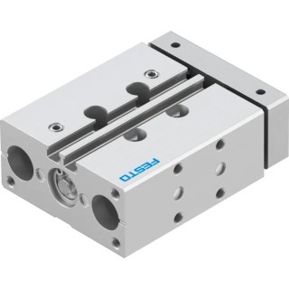 Festo Pneumatic Guided Cylinder 12mm Bore 30mm Stroke Double Acting Through Hole Mount DFM-12-30-P-A-GF