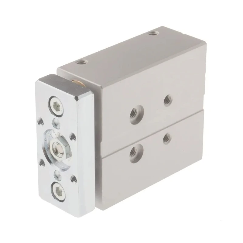 Festo Pneumatic Guided Cylinder 12mm Bore 30mm Stroke Double Acting Through Hole Mount DFM-12-30-P-A-GF