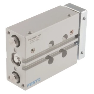 Festo Pneumatic Guided Cylinder 12mm Bore Double Acting Wrought Aluminium Alloy Body DFM-12-40-P-A-GF