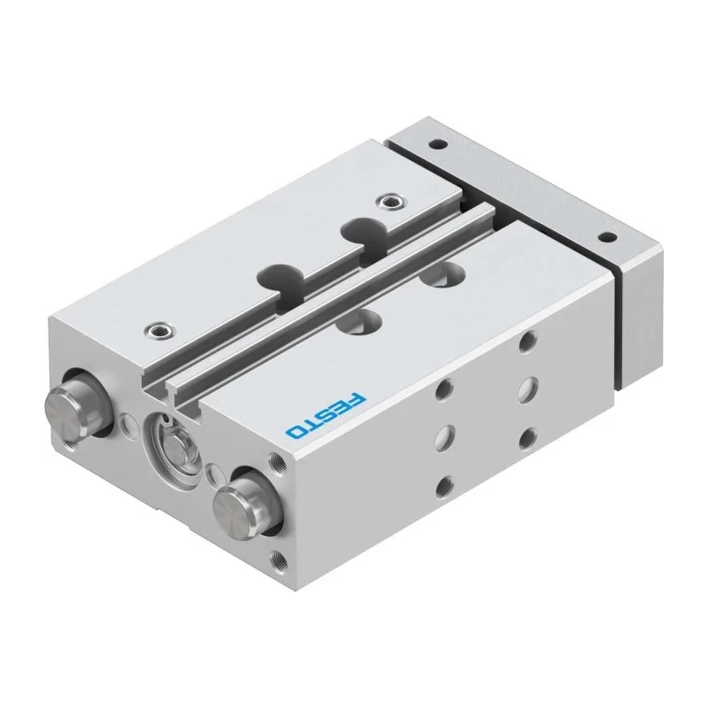 Festo Pneumatic Guided Cylinder 12mm Bore Double Acting Wrought Aluminium Alloy Body DFM-12-40-P-A-GF
