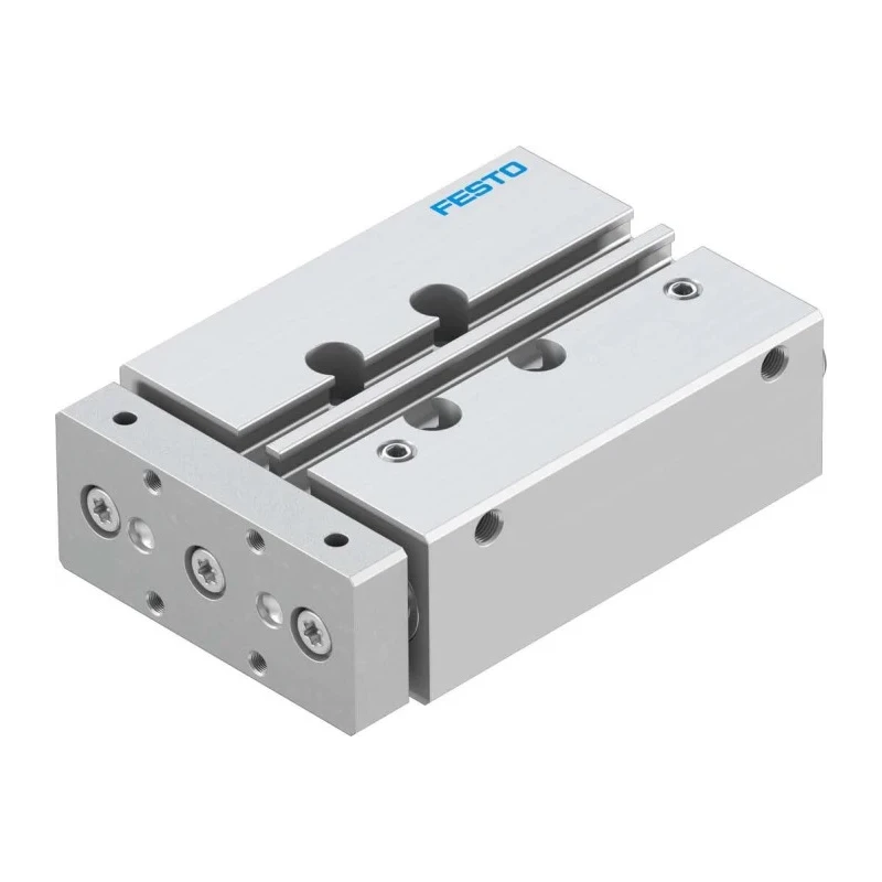 Festo Pneumatic Guided Cylinder 12mm Bore Double Acting Wrought Aluminium Alloy Body DFM-12-40-P-A-GF