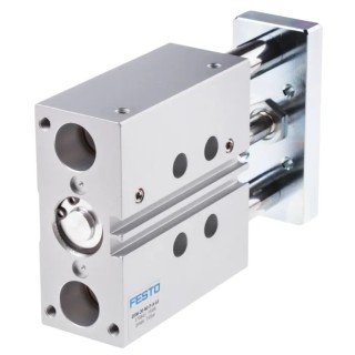 Festo Pneumatic Guided Cylinder 20mm Bore 40mm Stroke Double Acting DFM Series with Elastomer Cushioning DFM-20-40-P-A-GF