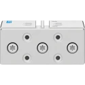 Festo Pneumatic Guided Cylinder 20mm Bore 40mm Stroke Double Acting DFM Series with Elastomer Cushioning DFM-20-40-P-A-GF