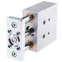 Festo Pneumatic Guided Cylinder 20mm Bore 40mm Stroke Double Acting DFM Series with Elastomer Cushioning DFM-20-40-P-A-GF