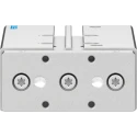 Festo Pneumatic Guided Cylinder 12mm Bore, 80mm Stroke, Double Acting, Through Hole Mount, DFM Series DFM-12-80-P-A-GF