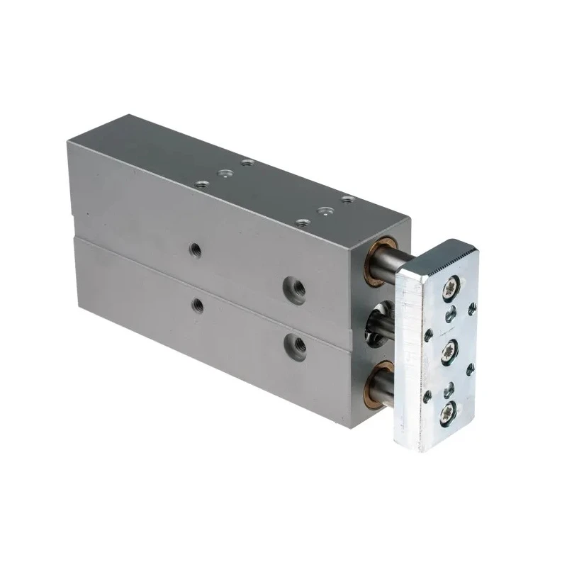 Festo Pneumatic Guided Cylinder 12mm Bore, 80mm Stroke, Double Acting, Through Hole Mount, DFM Series DFM-12-80-P-A-GF