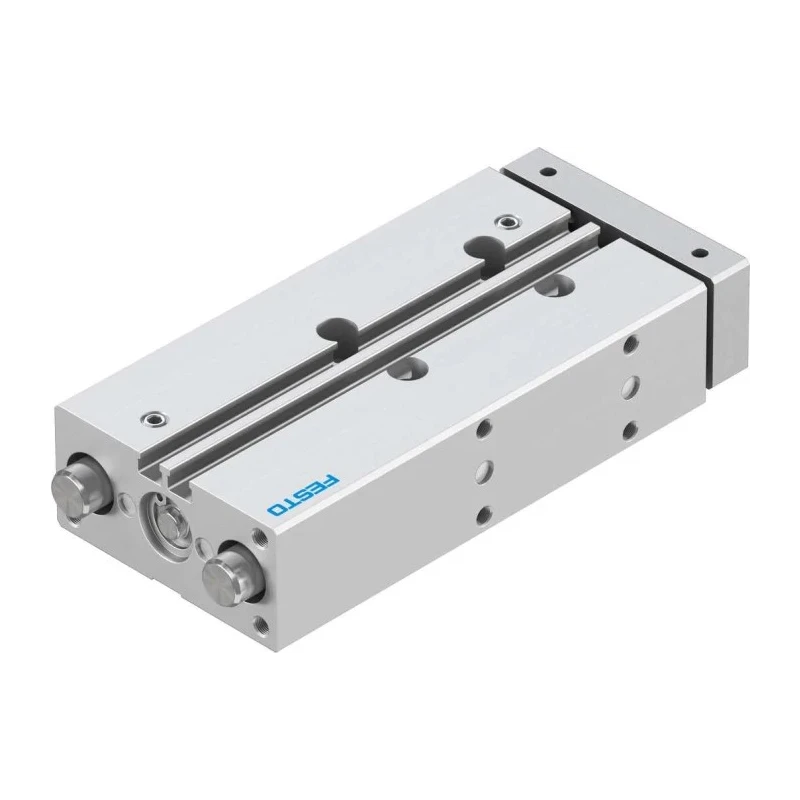 Festo Pneumatic Guided Cylinder 12mm Bore, 80mm Stroke, Double Acting, Through Hole Mount, DFM Series DFM-12-80-P-A-GF