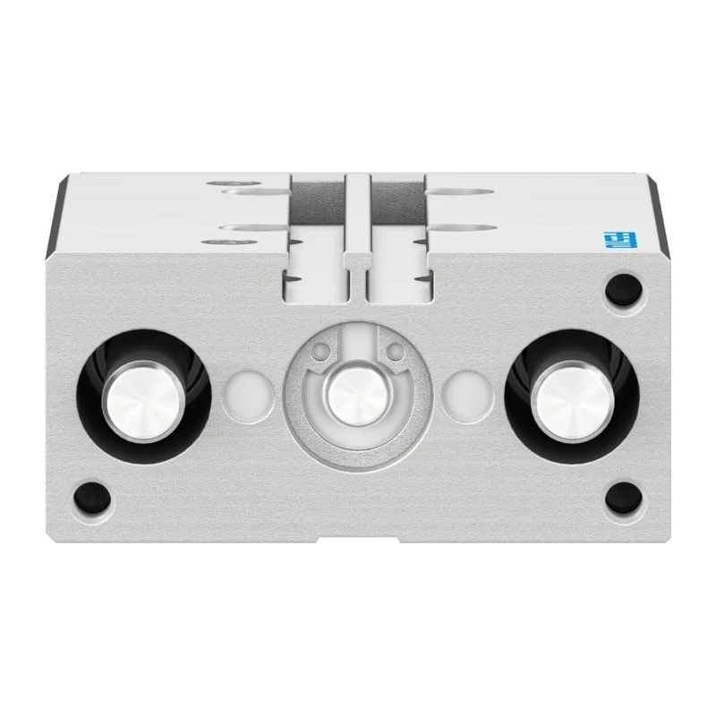 Festo Pneumatic Guided Cylinder 12mm Bore 50mm Stroke 10 Bar Double Acting Through Hole Mount DFM-12-50-P-A-KF