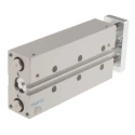 Festo Pneumatic Guided Cylinder 16mm Bore, DFM Series, 100 mm Stroke, Double Acting, Through Hole Mount DFM-16-100-P-A-GF