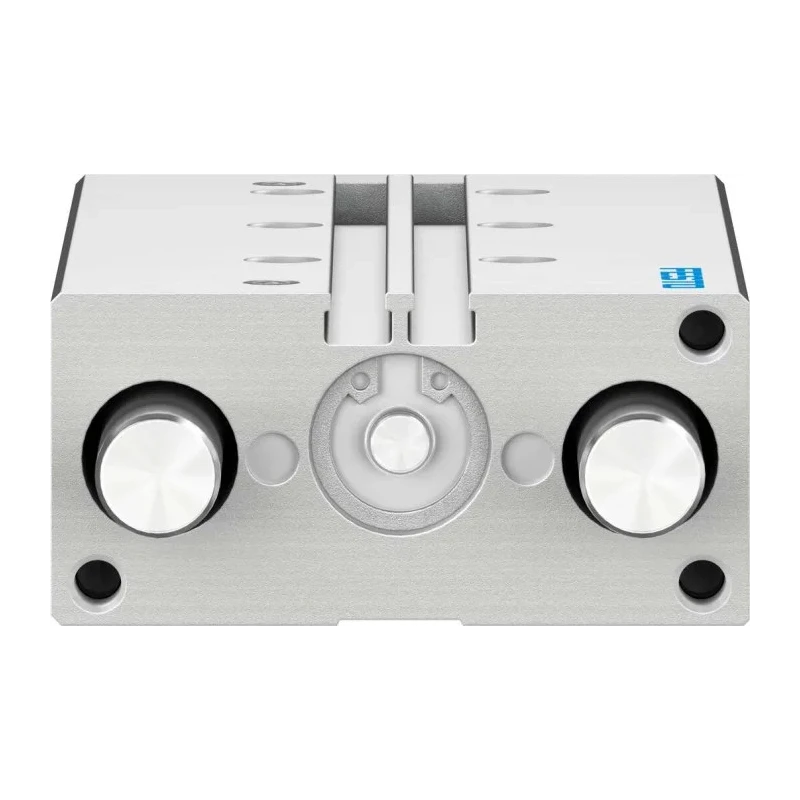 Festo Pneumatic Guided Cylinder 16mm Bore, DFM Series, 100 mm Stroke, Double Acting, Through Hole Mount DFM-16-100-P-A-GF