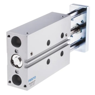 Festo Pneumatic Guided Cylinder 20mm Bore 80mm Stroke Double Acting Through Hole Mount DFM-20-80-P-A-KF