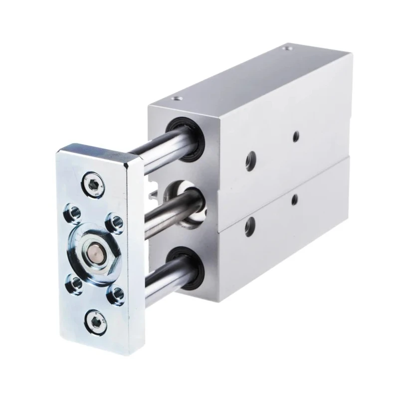 Festo Pneumatic Guided Cylinder 20mm Bore 80mm Stroke Double Acting Through Hole Mount DFM-20-80-P-A-KF