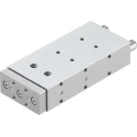 Festo Pneumatic Guided Cylinder 16mm Bore, DFM Series, 100 mm Stroke, Double Acting, Through Hole Mount DFM-16-100-P-A-GF