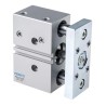 Festo Pneumatic Guided Cylinder 32mm Bore Double Acting Through Hole Mount 10 bar Pressure DFM-32-20-P-A-KF