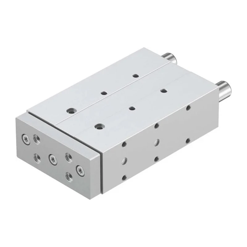 Festo Pneumatic Guided Cylinder 25mm Bore, 100mm Stroke, Double Acting, Through Hole Mount, Stainless DFM-25-100-P-A-GF