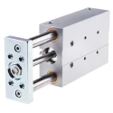 Festo Pneumatic Guided Cylinder 25mm Bore, 100mm Stroke, Double Acting, Through Hole Mount, Stainless DFM-25-100-P-A-GF