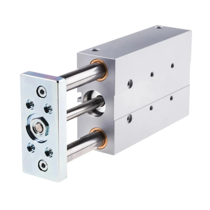 Festo Pneumatic Guided Cylinder 25mm Bore, 100mm Stroke, Double Acting, Through Hole Mount, Stainless DFM-25-100-P-A-GF