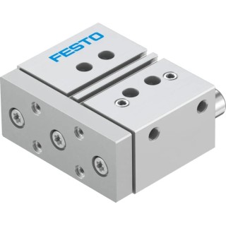 Festo Pneumatic Guided Cylinder 32mm Bore 25mm Stroke Double Acting Through Hole Mount DFM-32-25-P-A-GF