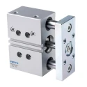 Festo Pneumatic Guided Cylinder 32mm Bore, DFM Series, 25 mm Stroke, Double Acting, 10 bar Pressure, Model DFM-32-25-P-A-KF