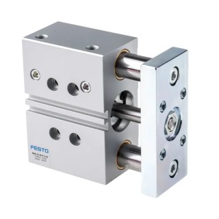 Festo Pneumatic Guided Cylinder 32mm Bore Double Acting Through Hole Mount 10 bar Pressure DFM-32-30-P-A-GF