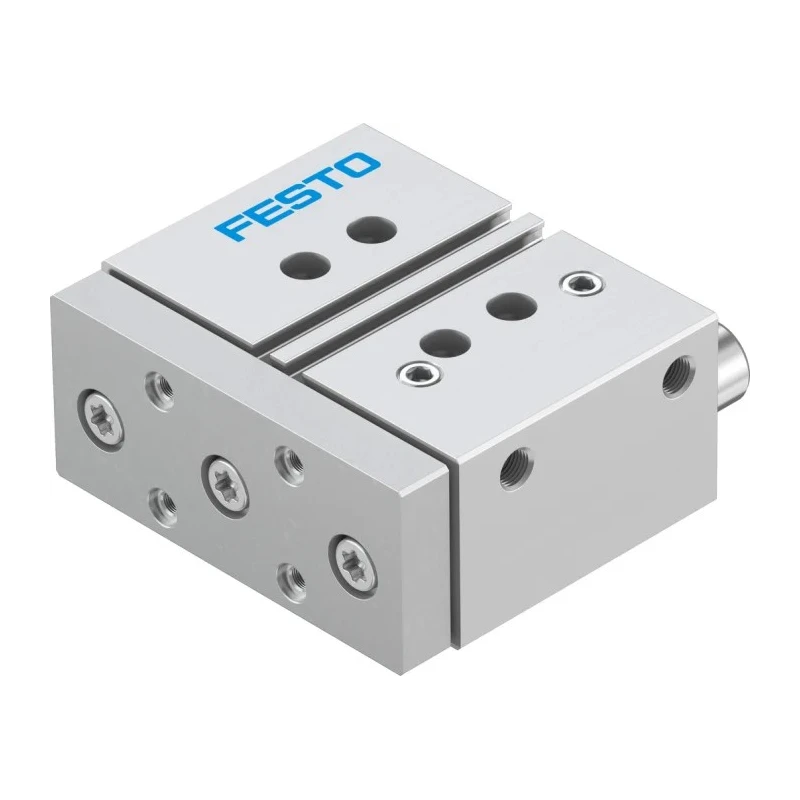 Festo Pneumatic Guided Cylinder 32mm Bore Double Acting Through Hole Mount 10 bar Pressure DFM-32-30-P-A-GF
