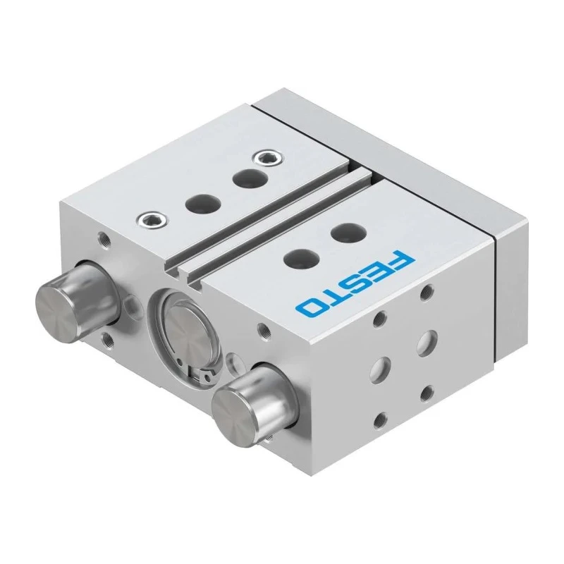 Festo Pneumatic Guided Cylinder 32mm Bore Double Acting Through Hole Mount 10 bar Pressure DFM-32-30-P-A-GF