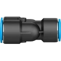Festo Polybutylene Terephthalate Pneumatic Fitting Push-in 16 mm Nickel Plated Chemical Resistant Food Grade QSY-16