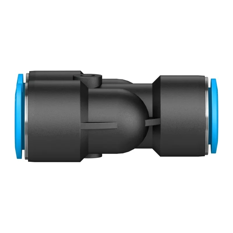 Festo Polybutylene Terephthalate Pneumatic Fitting Push-in 16 mm Nickel Plated Chemical Resistant Food Grade QSY-16