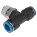Festo QS Series Push-In 12 mm Pneumatic T-Shape Fitting Threaded-to-Tube Connector QST-1/2-12