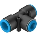 Festo Pneumatic Fitting Tee Tube-to-Tube Adapter Push-in 16 mm to 12 mm QST-16-12