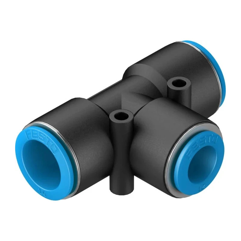Festo Pneumatic Fitting Tee Tube-to-Tube Adapter Push-in 16 mm to 12 mm QST-16-12
