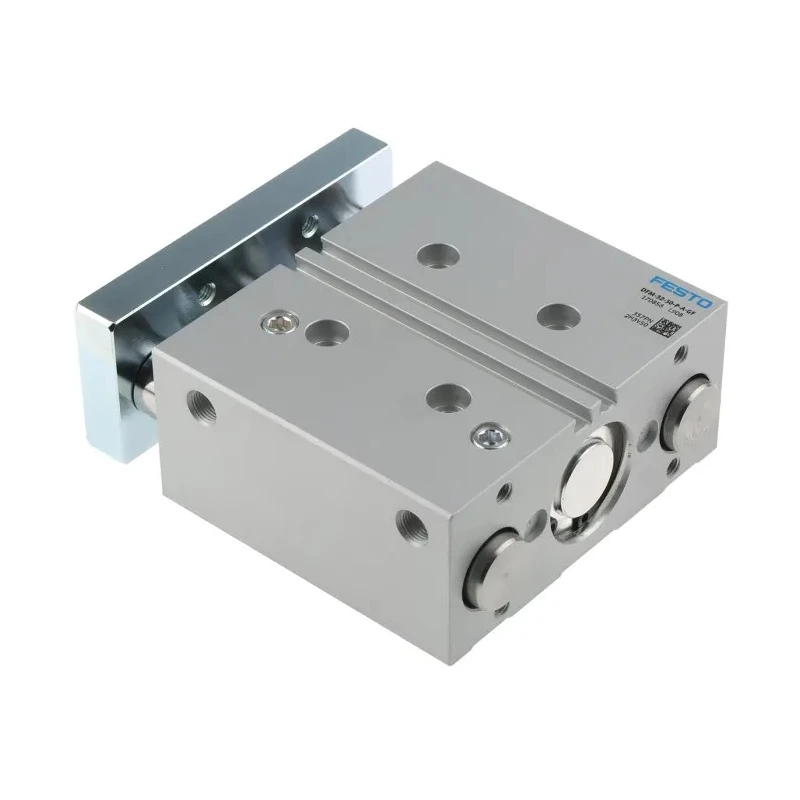 Festo Pneumatic Guided Cylinder 32mm Bore 50mm Stroke Double Acting, DFM Series DFM-32-50-P-A-GF