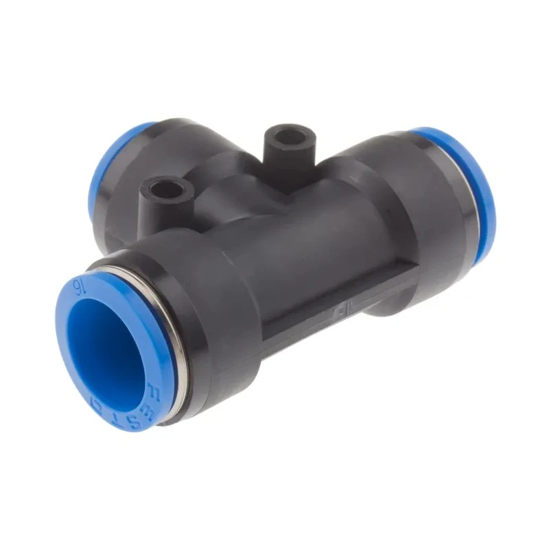 Festo Pneumatic Fitting Tee Tube-to-Tube Adapter Push-in 16 mm to 12 mm QST-16-12