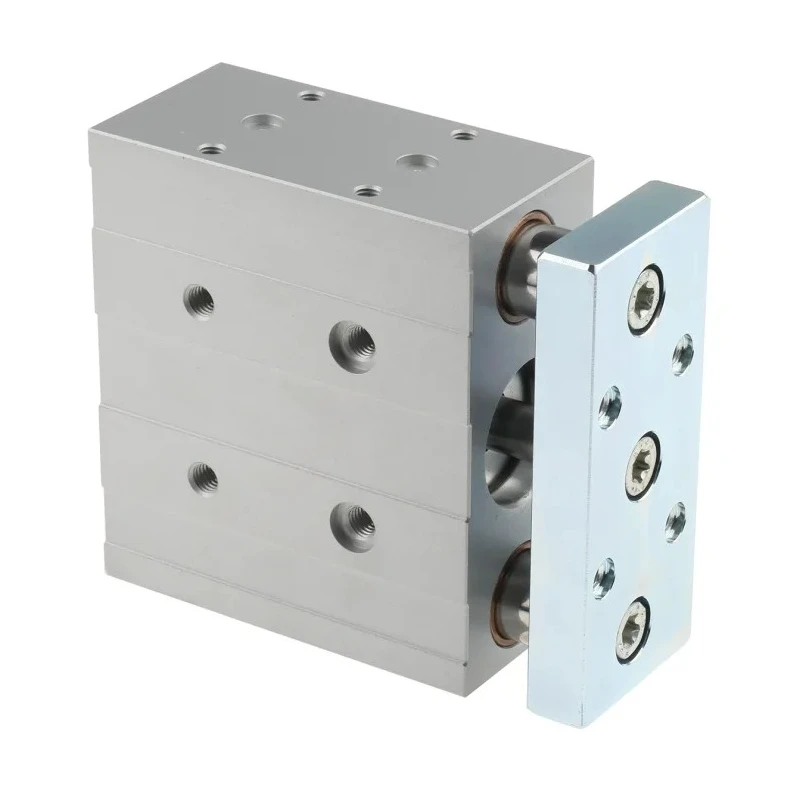 Festo Pneumatic Guided Cylinder 32mm Bore 50mm Stroke Double Acting, DFM Series DFM-32-50-P-A-GF