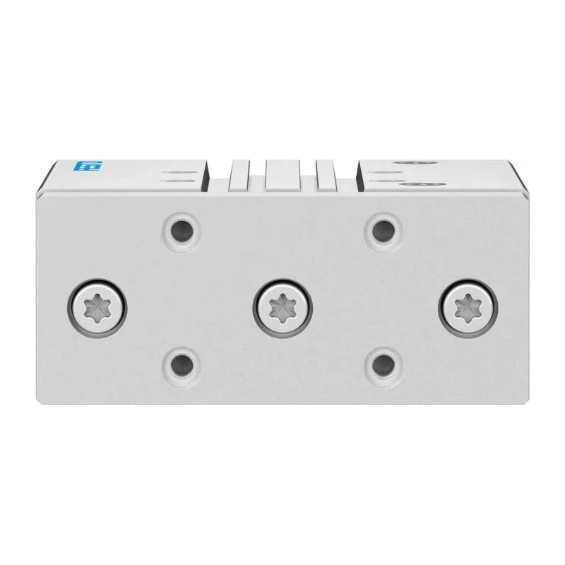 Festo Pneumatic Guided Cylinder 50mm Bore, 80mm Stroke, Double Acting, Through Hole Mount DFM-50-80-P-A-GF