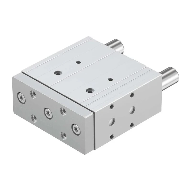 Festo Pneumatic Guided Cylinder 50mm Bore, 80mm Stroke, Double Acting, Through Hole Mount DFM-50-80-P-A-GF