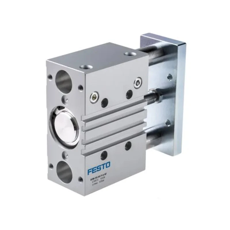 Festo Pneumatic Guided Cylinder, 63 mm Bore, Double Acting, 100 mm Stroke, DFM Series, 10 Bar Operating DFM-63-100-P-A-GF