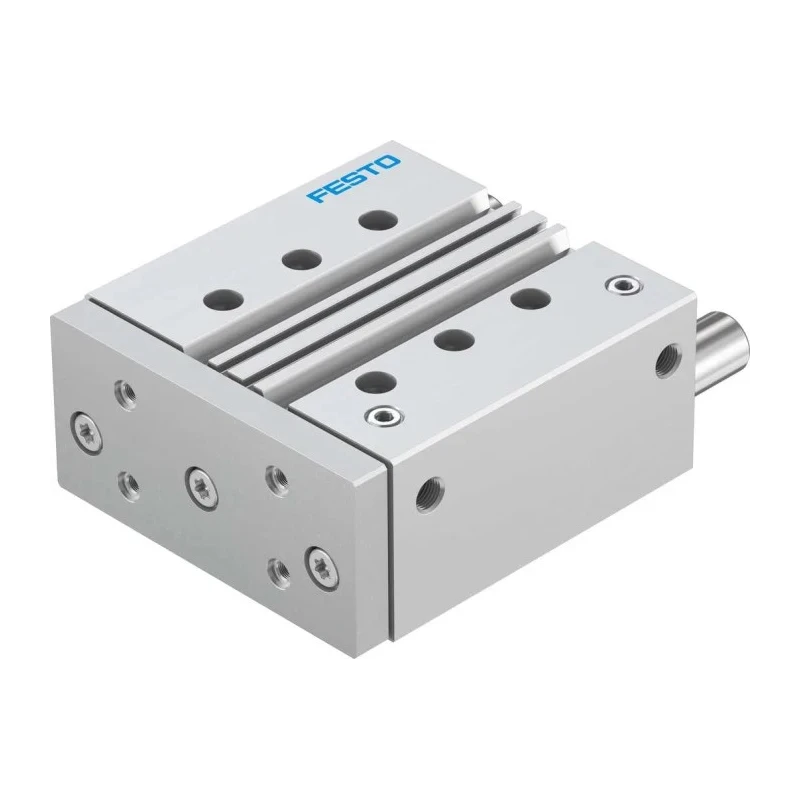 Festo Pneumatic Guided Cylinder, 63 mm Bore, Double Acting, 100 mm Stroke, DFM Series, 10 Bar Operating DFM-63-100-P-A-GF