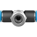 Festo Pneumatic Fitting Push In 10 mm Male Threaded-to-Tube Connection 14 bar Operating Pressure QST-1/2-10