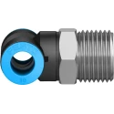 Festo Pneumatic Fitting Push In 10 mm Male Threaded-to-Tube Connection 14 bar Operating Pressure QST-1/2-10