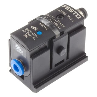Festo Pressure Sensor IP40 10 bar 12V DC, 24V DC Operating Voltage, Accurate ±0.3% 